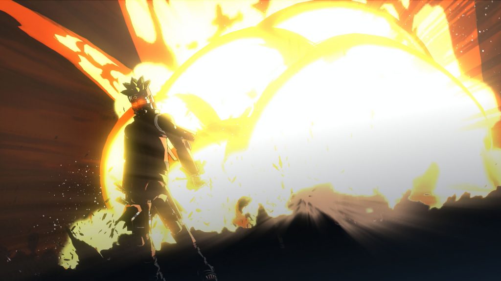 Le mosse di Mecha Naruto sono decisamente esplosive.