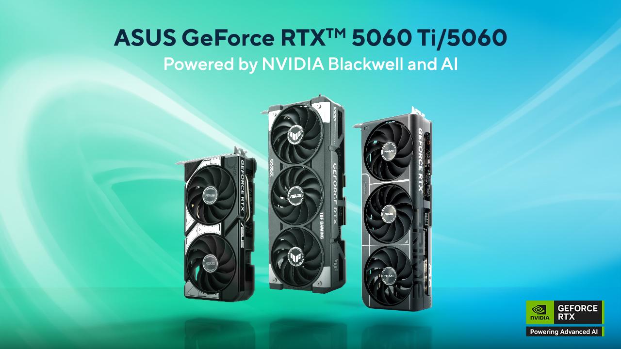 ASUS NVIDIA GeForce RTX 5060 e 5060 Ti