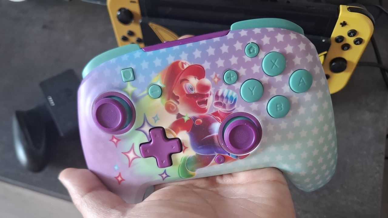 Invincible Mario Turtle Beach PDP Nintendo Switch Rematch Glow Wireless Controller