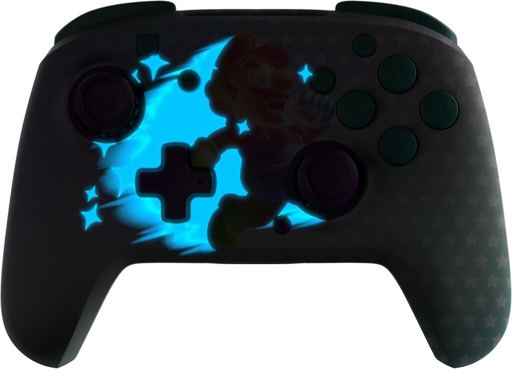 Invincible Mario Turtle Beach PDP Nintendo Switch Rematch Glow Wireless Controller