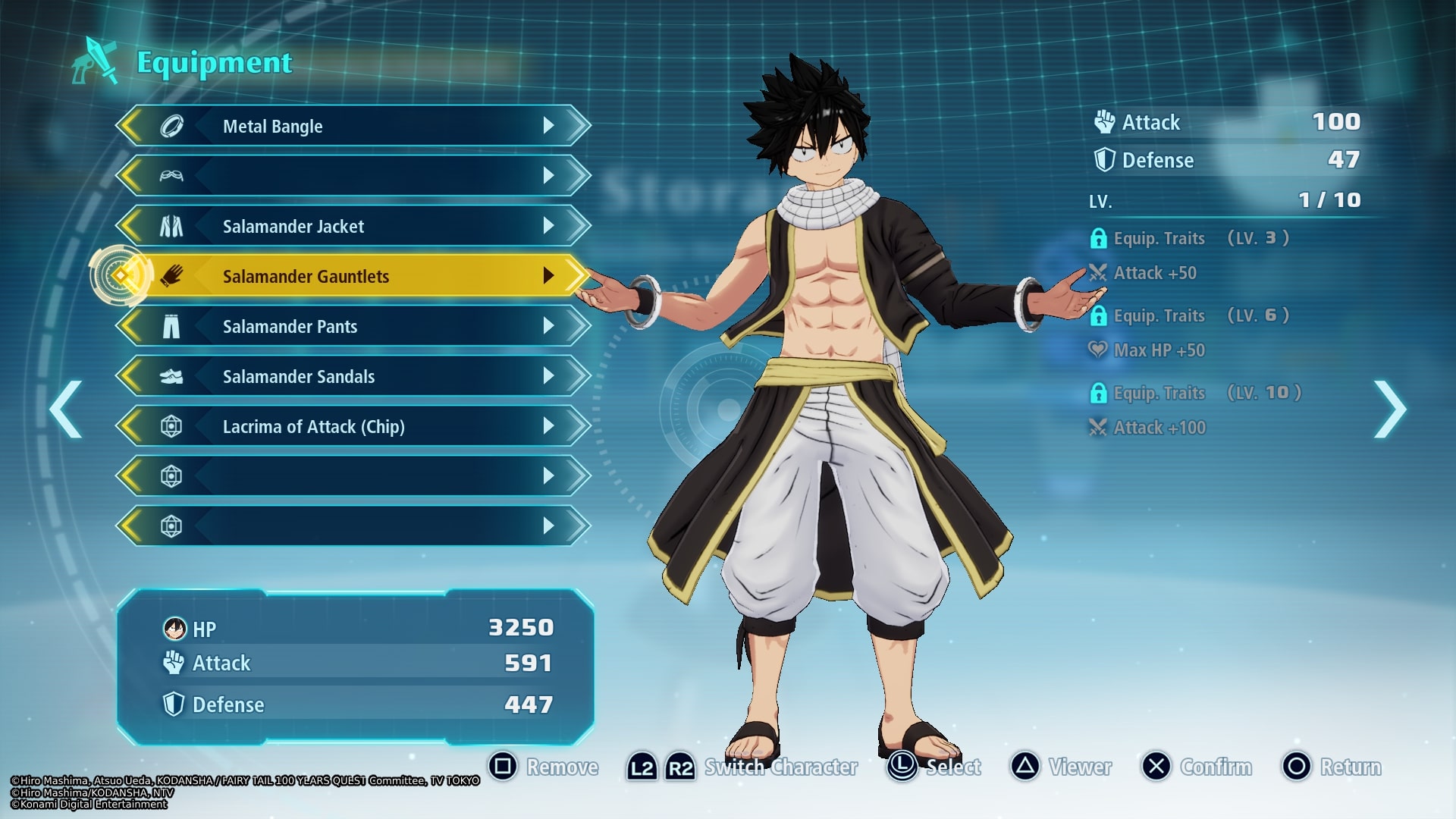 edens zero konami equipaggiamento