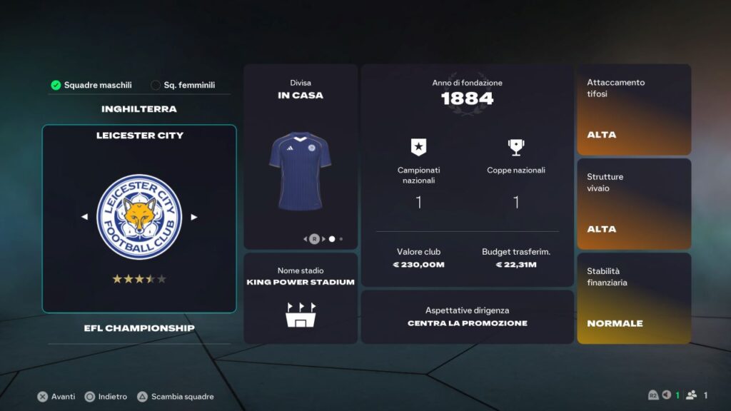 EA SPORTS FC 26 LEICESTER