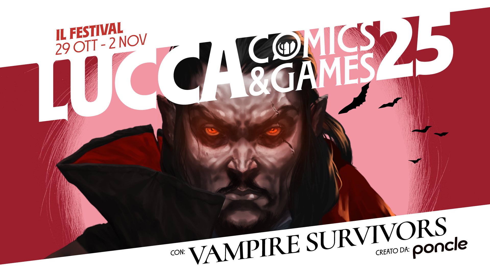 Lucca Comics & Games 2025; team poncle; Vampire Survivors