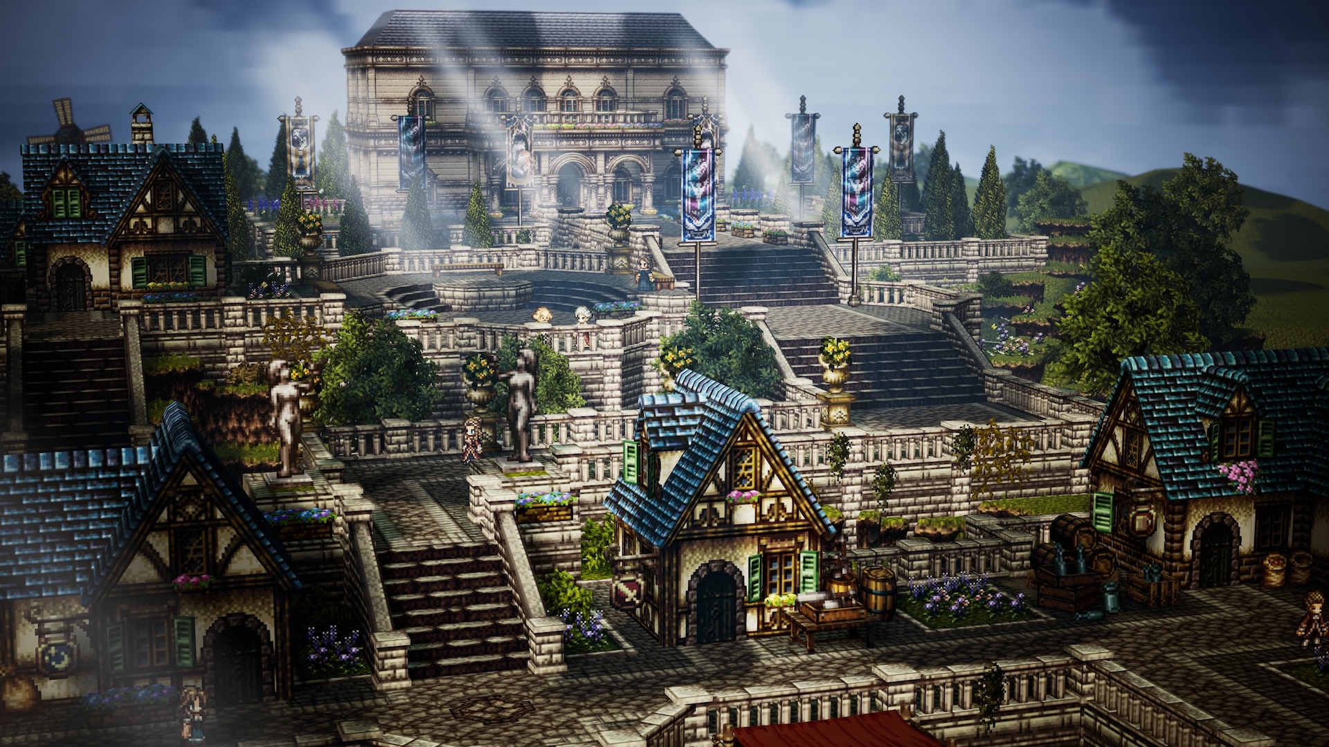 Octopath Traveler 0 Grafica