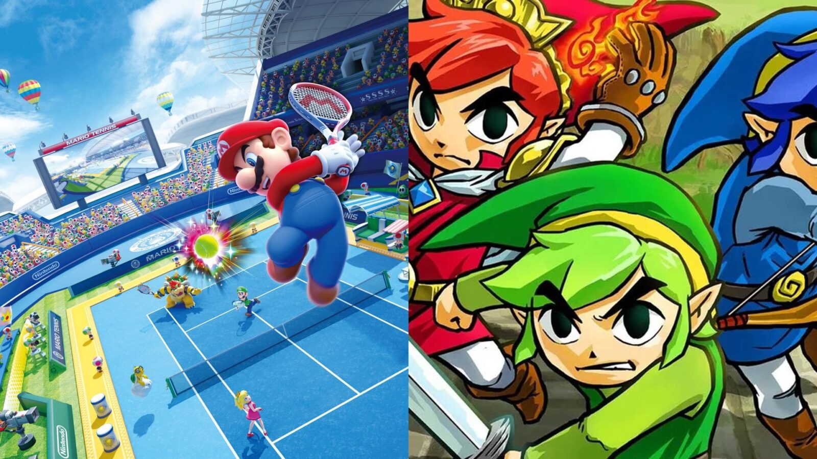 Nintendo - Mario Tennis Ultra Smash e The Legend of Zelda Triforce Heroes