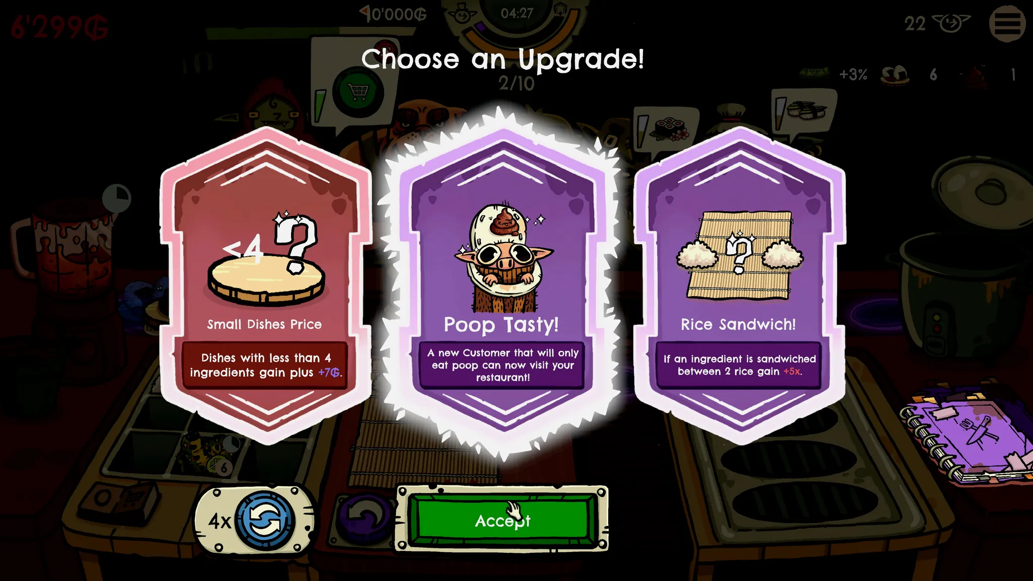 Goblin Sushi - upgrade