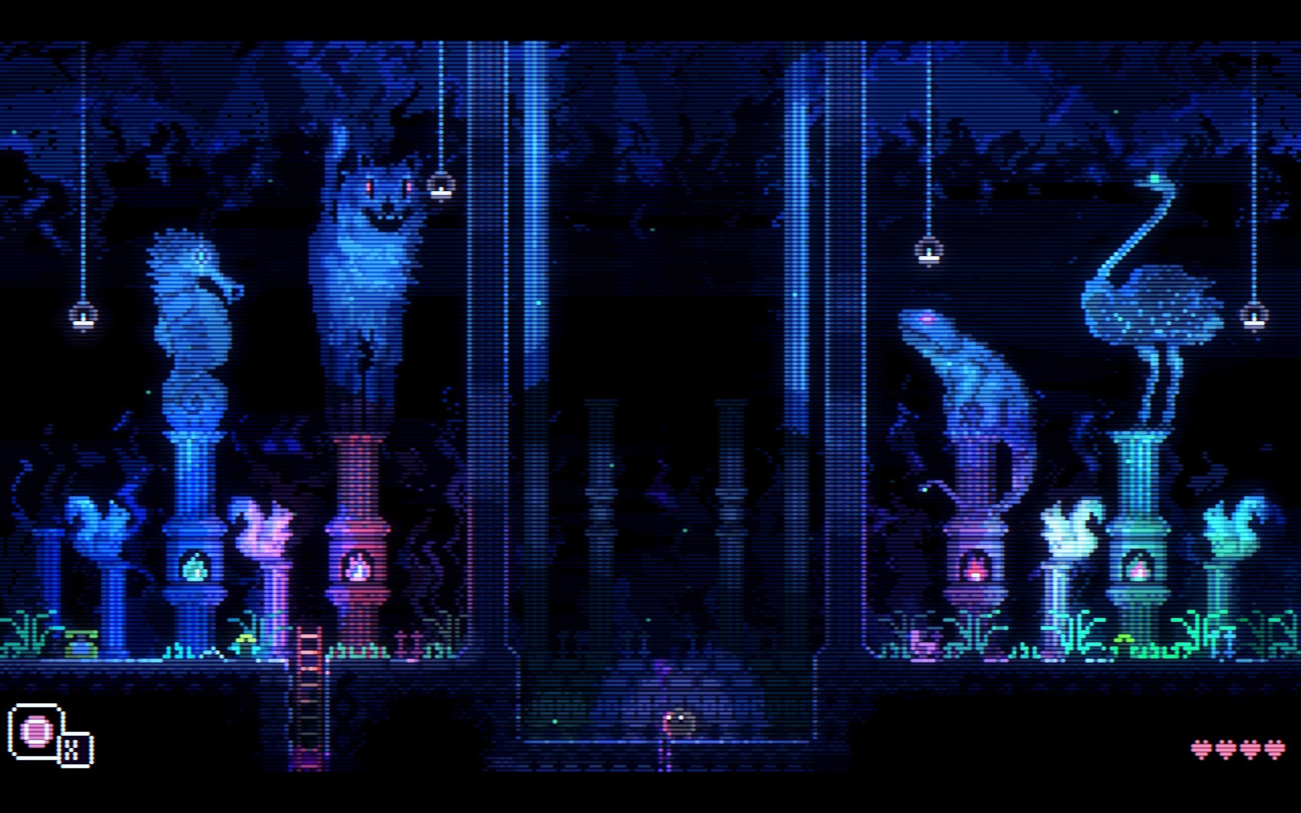 Animal Well: "Una pixel art povera ma densa di segreti che necessitano un'interpretazione semiotica profonda, dove ogni punto di luce può nascondere qualcosa per chi sa dove guardare."